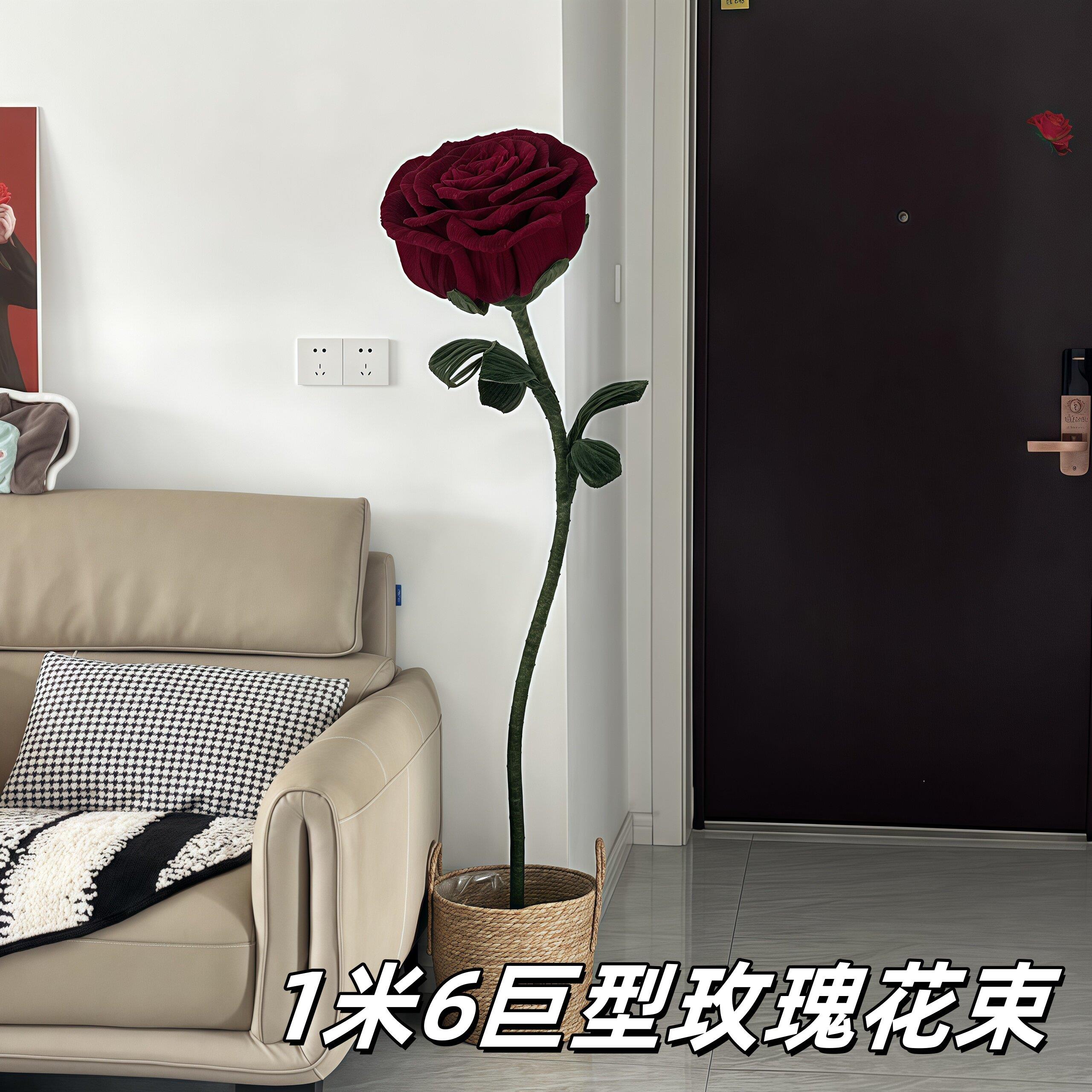 玫瑰花束扭扭棒手工材料包弗洛伊德永生花礼物1米6巨型向日葵超大