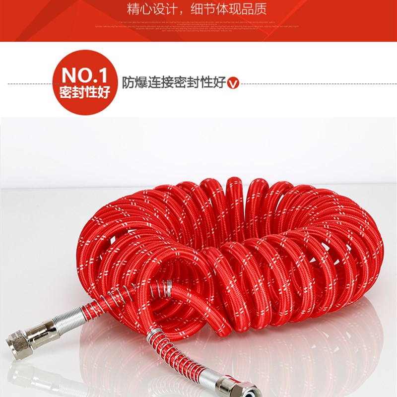 汽车挂车螺旋管刹车挂车管货车弹簧管双层防爆PU气管防冻耐高温