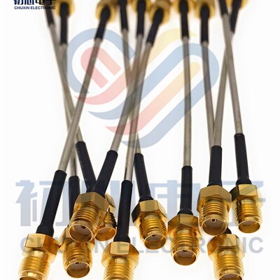 SMA-KK母对母50-2金属半钢信号线SMA双母头RG405射频微波信号线