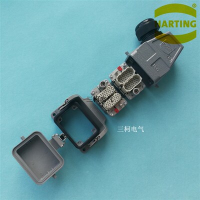 HARTING哈丁浩亭重载连接器09140253001  25芯50芯5A组合式航空插