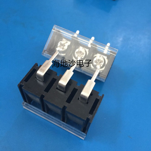 栅栏式接线端子KF48R-[2P-20P] 弯脚带盖 间距9.5mm连接器 接插件