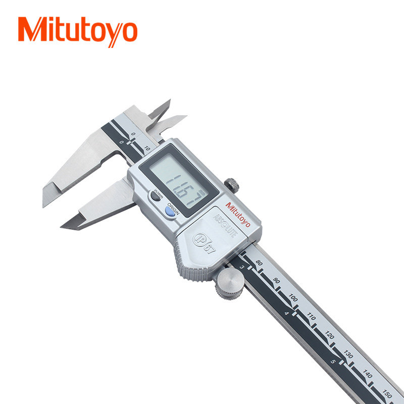 日本三丰IP67防水卡尺0-150Mitutoyo数显游标卡尺500-752-10昆山