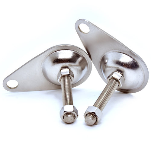 304不锈钢带耳脚杯 喇叭脚 机床机脚 地脚 加厚底座 厚3 CD调节脚