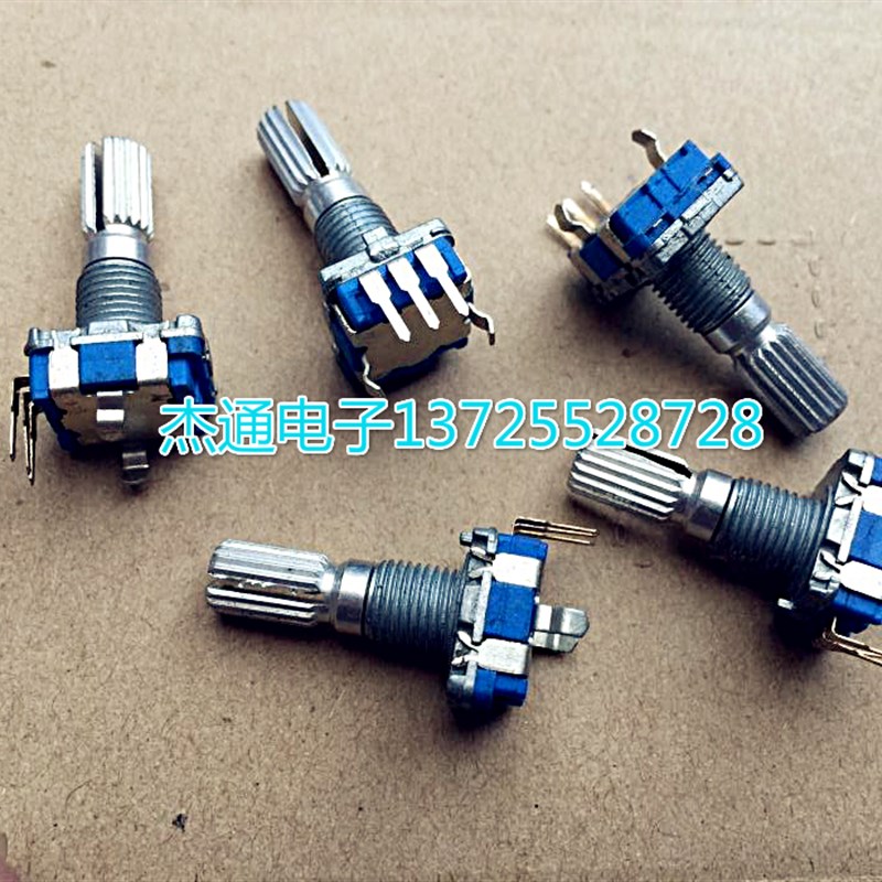 360度旋转编码器 EC11脉冲编码开关 20位 20MM花轴不带开关