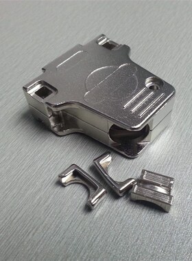 d-sub3W3金属壳DB15P铁壳仿哈丁45度斜出线直180°出线锌合金外壳