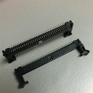 32双排弯针 64PIN牛角弯针连接器 64PIN贴片牛角插座 2.0mm间距