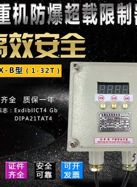 BQX-B防爆电动葫芦超载限制器1 2 3 5 10T钢丝绳旁压式重量限位器