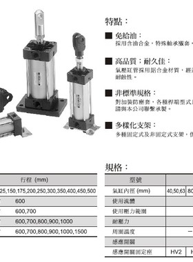 台湾金器MINDMAN标准气缸 MCQA-11-80-150 .