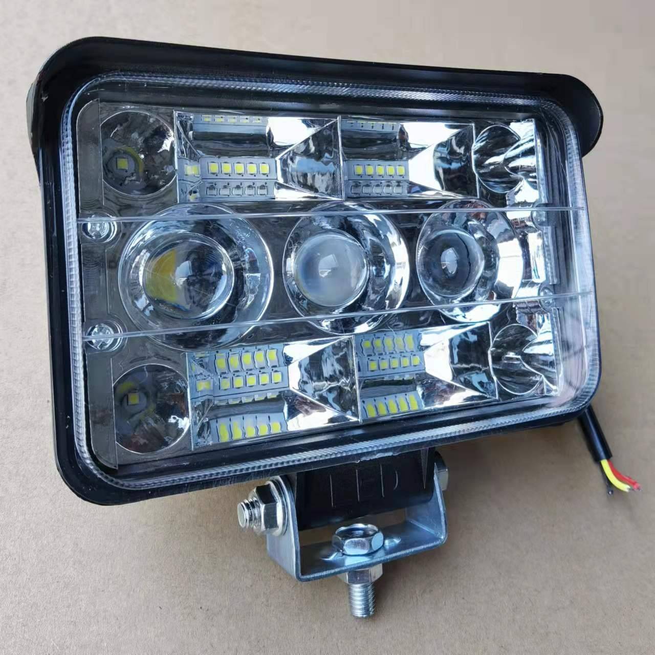 透镜LED射灯强光农用车铲堆高机挖土机灯收割机拖拉机三轮车超亮