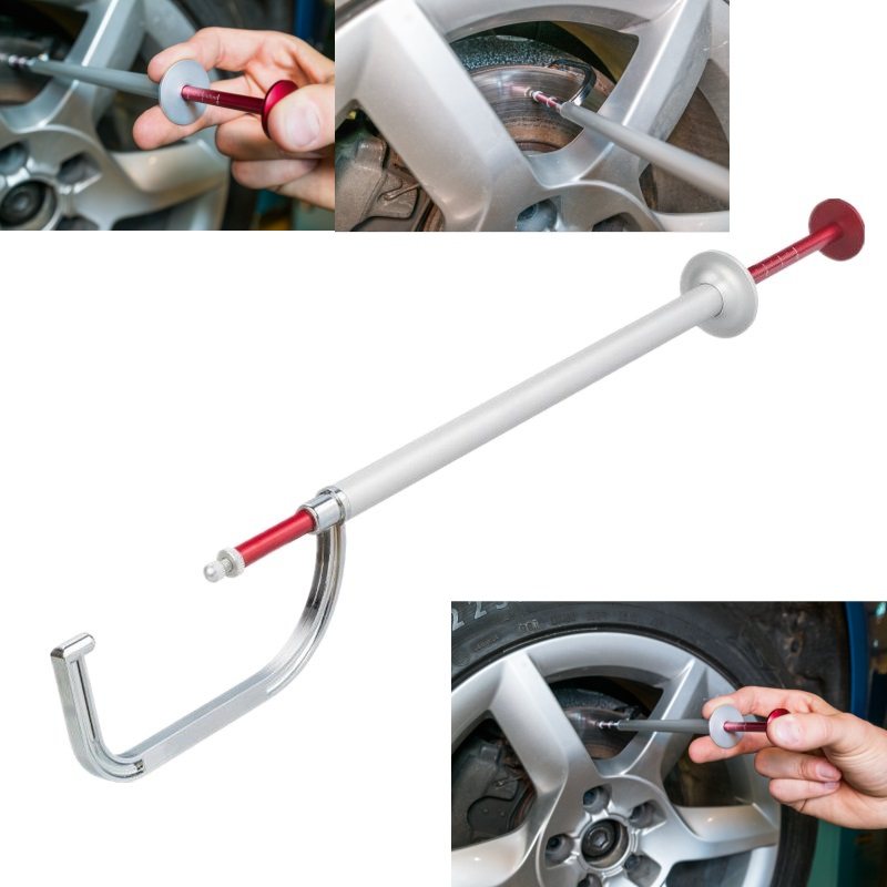 免拆式刹车盘厚度测量尺刹车盘测量工具刹车片磨损测试工具刹车片