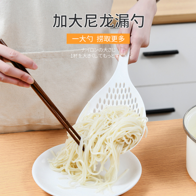 日本SP SAUCE家用漏勺尼龙捞面漏勺饺子沥水勺大号