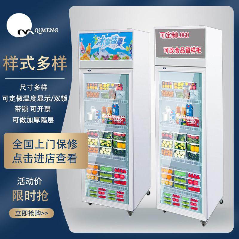 鲜展示冷饮小冰冷藏食箱IPJ堂商用餐厅幼儿留园食品带锁保家用样