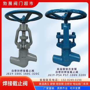 V140V170V160250320C 100C 高温高压自密封焊接截止阀J61Y P54P57