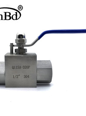 高压阀门4分不锈钢Q11SA-320P专业液压阀门32兆帕 2分三片式球阀