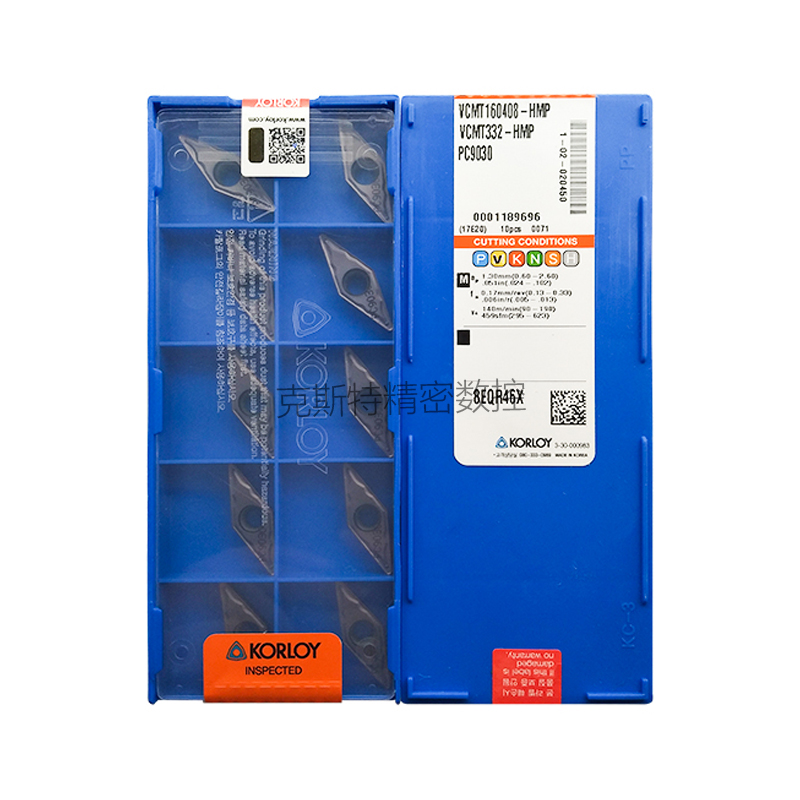 正品克洛伊数控菱形刀片 VCMT160408-HMP PC9030 加工不锈钢