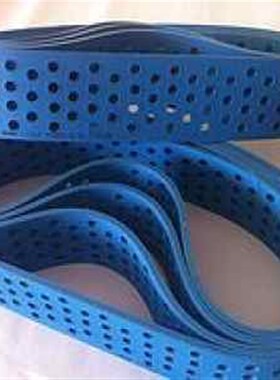 供应蓝色打孔输送带透风 激光精准打孔膜切机 覆膜机打孔吸风皮带