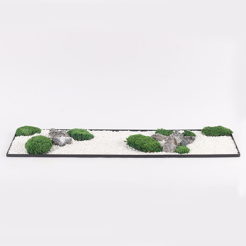 中式日式永生苔藓枯山水禅意微景观售楼处软装办公室茶桌卓面盆景