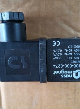 德国NASS Magnet纳斯电磁阀线圈108-030-0274 W5023 110VDC 3.6W