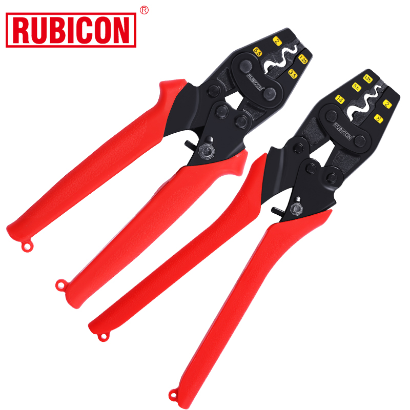 RUBICON日本罗宾汉棘轮压线钳铜耳接线端子铜鼻电工接线端子钳
