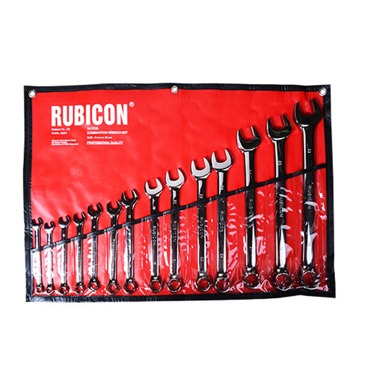 日本罗宾汉Rubicon RCW-314 14支 梅花开口两用扳手套装(10-32mm)