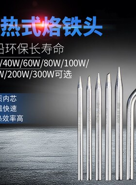 实益外热式电烙铁头30W40W60W80W100W150W200W300W大功率通用型