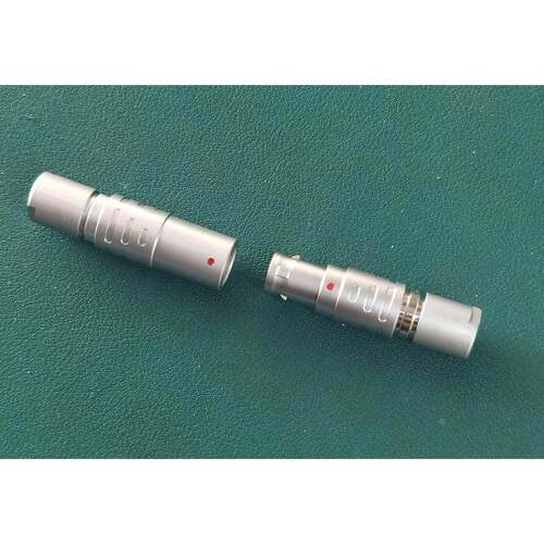 长方捷M12自锁连接器PHG 1B对接连接器公+母 穿7MM线缆公母连接头