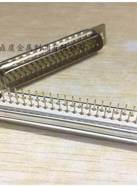 电脑连接器 DP 37P 公头 180度 针 直插焊板 DB 白色 焊板式 无卯