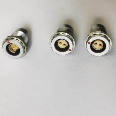 EGG 0F 1F内固定面板插座 M9 M12半圆定做5 6芯母座信号电源接头