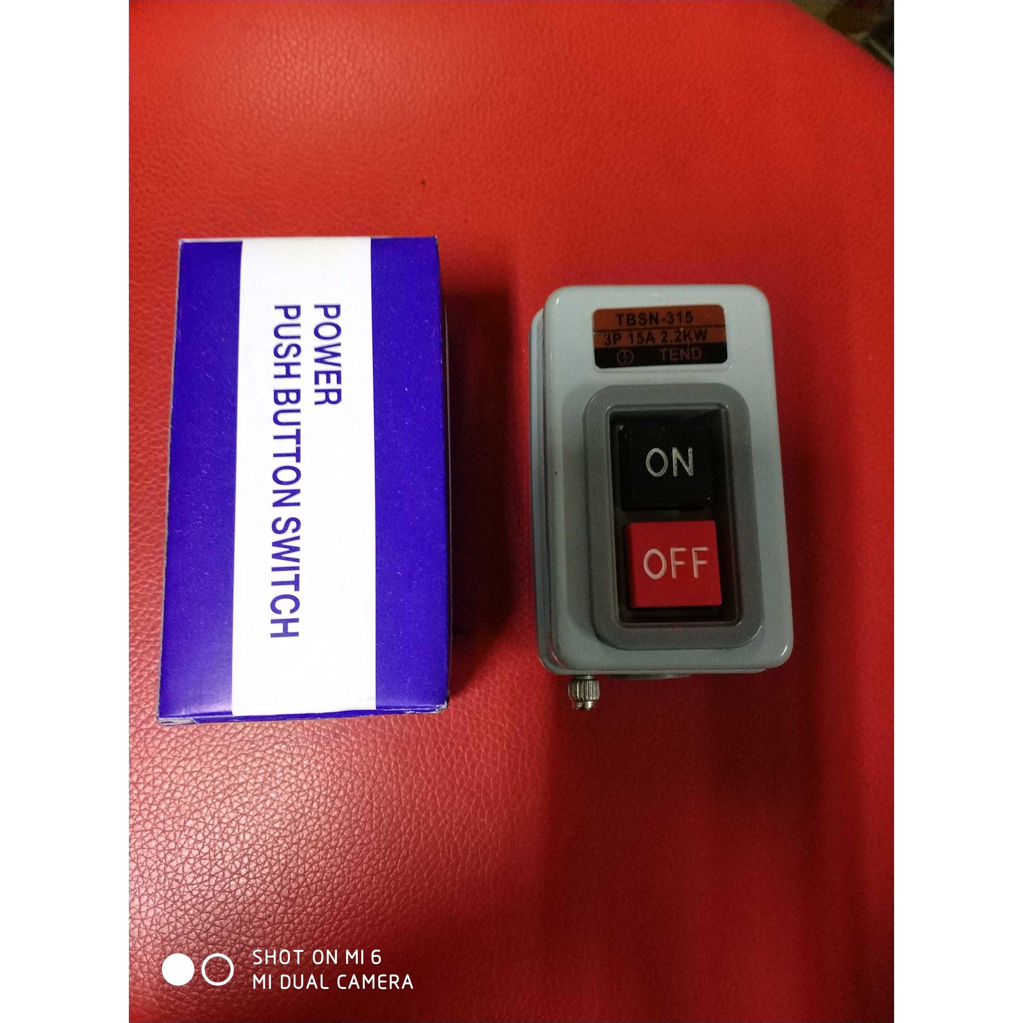 TBSN-310 315 330 动力用压扣开关 启动押扣开关 控制按钮开关盒