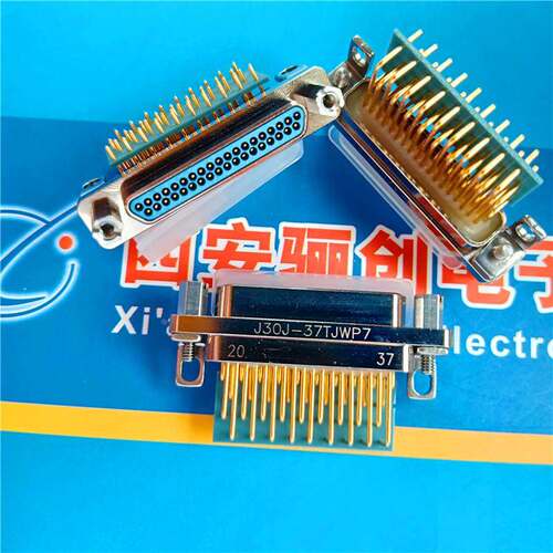 J30J-37TJS连接器37芯插头装插针自焊线J30J-37TJSL/J30J-37TJSP8