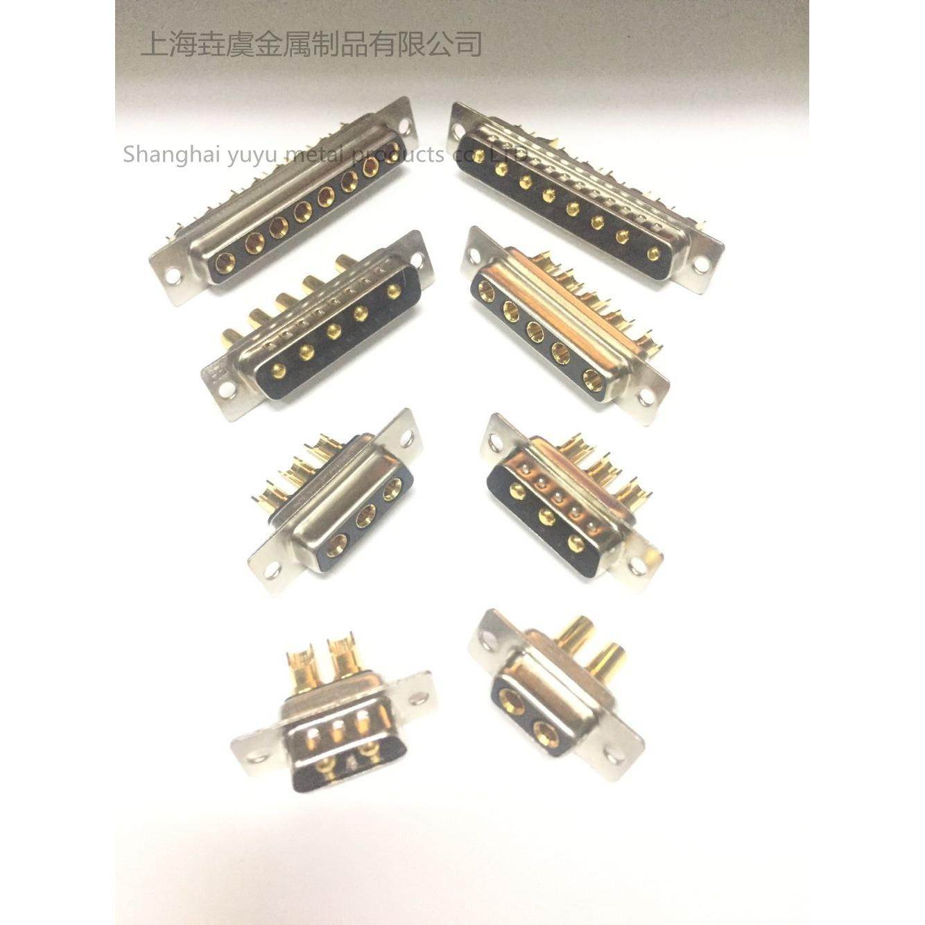 大电流连接器 D-SUB 2W2~~8W8 DB2芯大电流对接焊线式工业级 车针