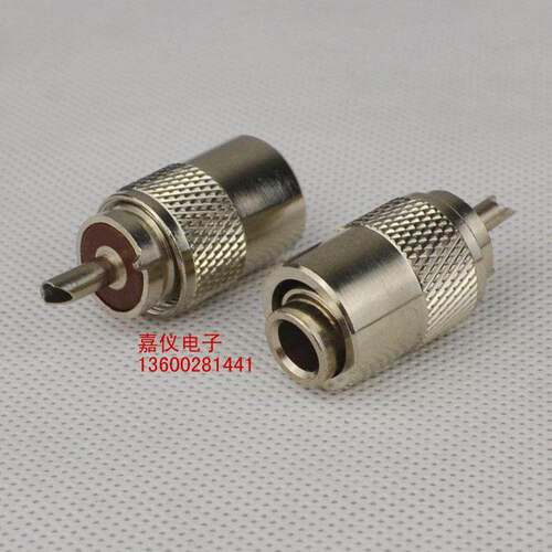 射频连接器UHF-J-3 SL16馈线插M公头锌合金材质50-3-5-7尺寸可选