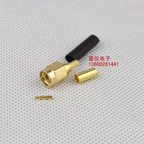 精诚SMA连接器 SMA-JC-1.5 SMA公头 接RG316镀银高频信号线6G