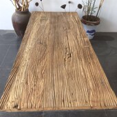 实木桌面老榆木板长方形吧台一字飘台旧木工作台板踏板