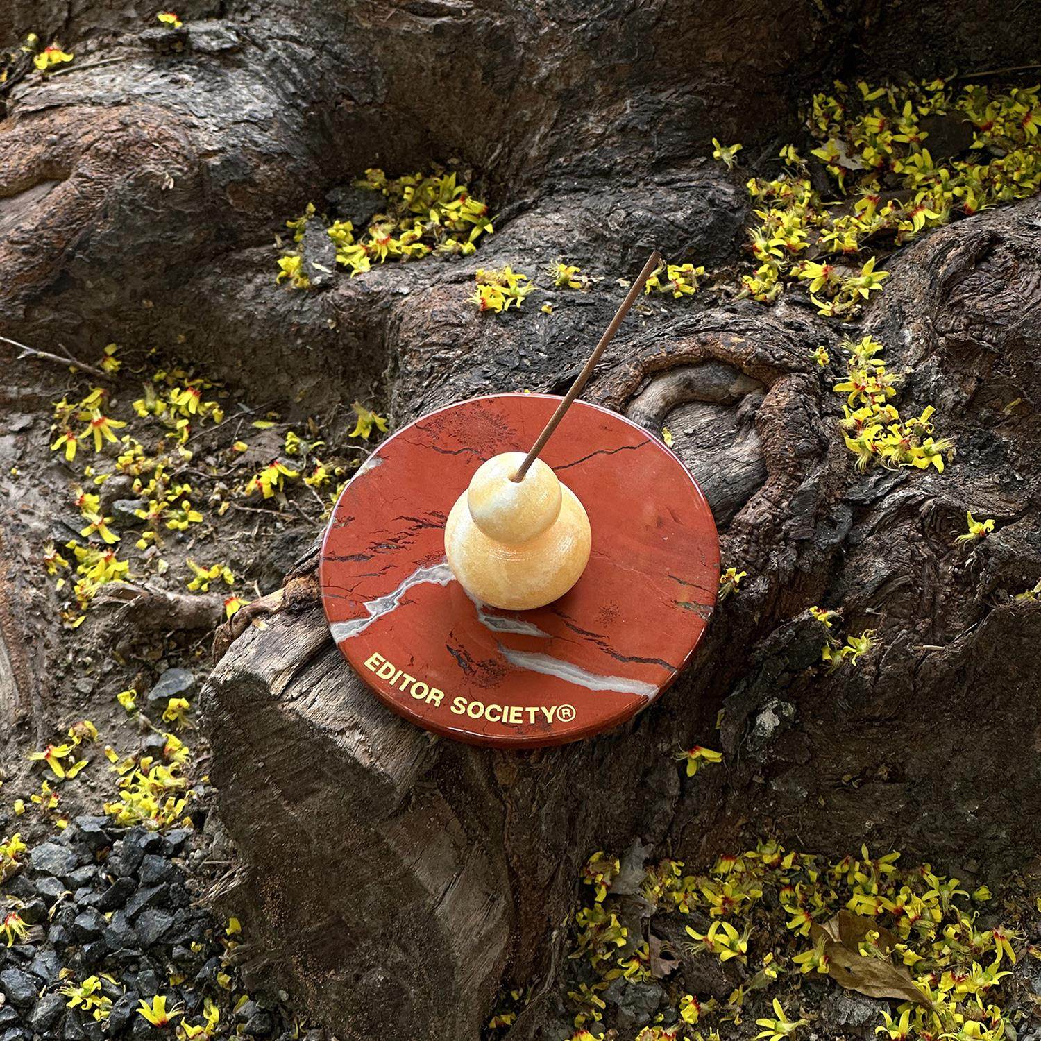 边集EDITOR福禄线香插宝葫芦天然石头摆件高级首饰盘艺术装饰礼物