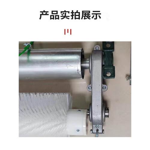 无动力滚刷清扫器煤矿水泥砂石厂输送机传送带料耐磨尼龙丝毛刷辊