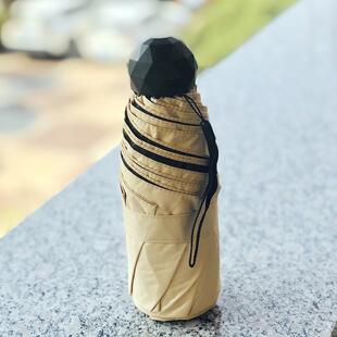 男女8骨乙烯基防风伞口袋晴雨折叠伞太阳伞防紫外线纯色