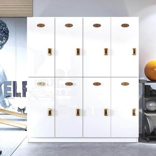 更衣柜员工储物柜木质理发店存包柜健身房瑜伽洗浴带锁更衣室柜子