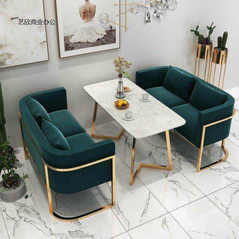 北欧奶茶咖啡厅卡座休闲简约接待甜品茶餐厅双人沙发桌椅组合包邮,商业/办公家具,沙发,淘宝优惠券,粉丝福利购,淘宝优惠卷