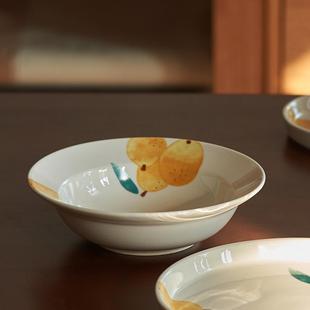 菜盘子家用餐盘草帽陶瓷盘创意水果精致漂亮ins风 肆月特别好看