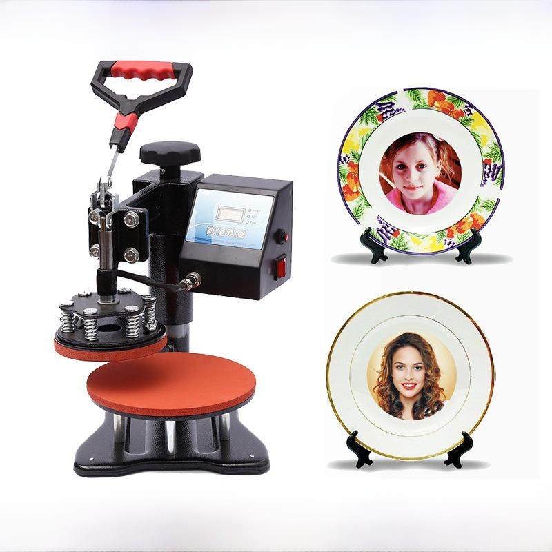 热转印烤盘机10寸8寸 diy印图烫画机设备 高温瓷盘冲印工艺品