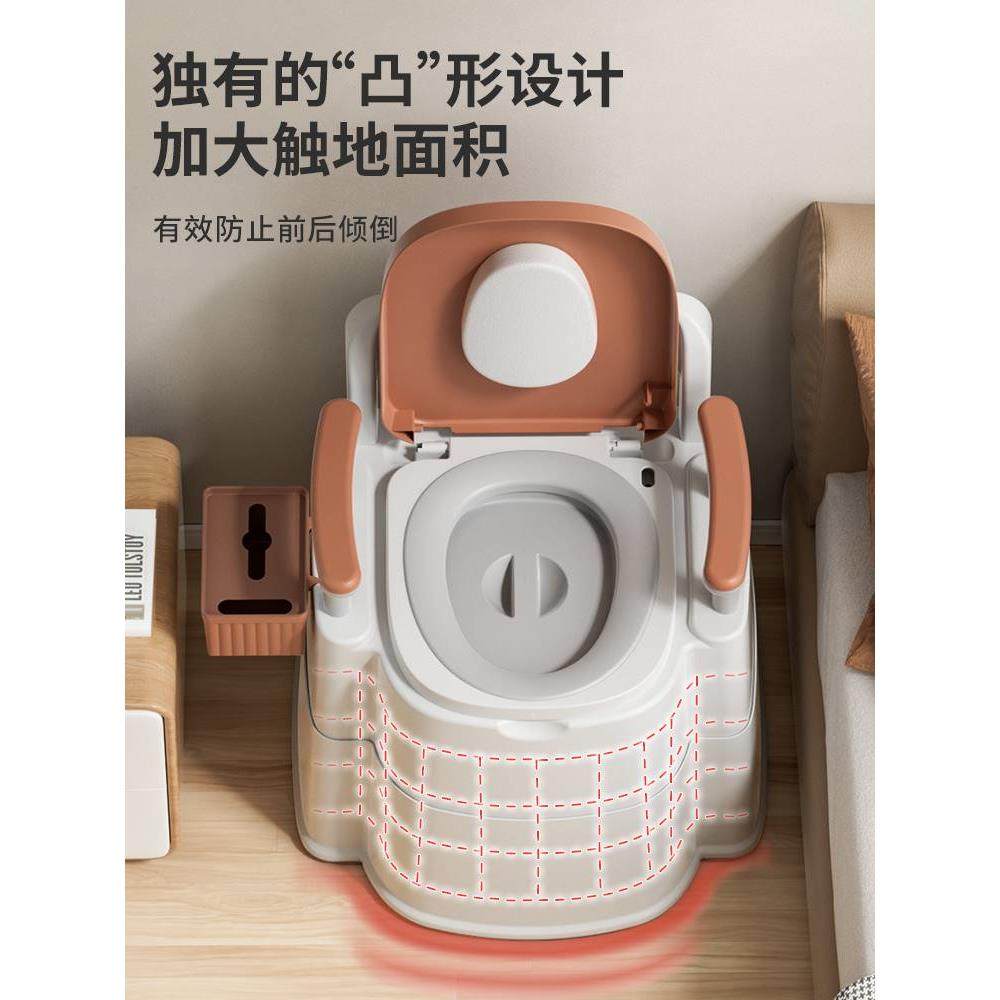 德国老人坐便器可移动马桶孕妇家用室内便携式厕所凳老年人座便椅