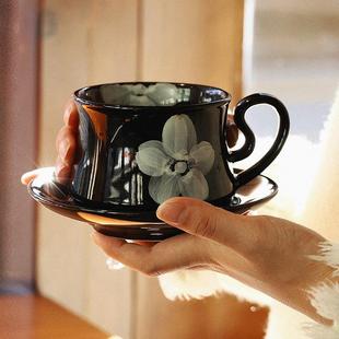 泽滕家中古手作陶瓷杯马克杯咖啡杯碟下午茶杯子小众礼物家用水杯
