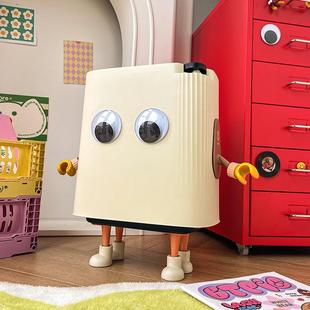 MOMO 家用客厅按压带盖子子卫生桶 HOME家居可爱卡通垃圾桶新款