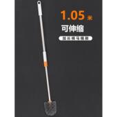 伸缩不锈钢创意加长杆洗厕所蹲坑马桶刷子清洁卫生间长把柄鱼缸刷