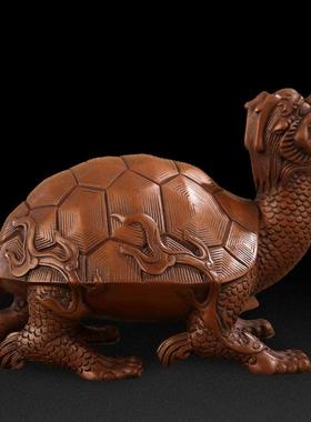 大仕缘紫铜仿古龙头龟家居摆件工艺品开业礼品招财龙龟