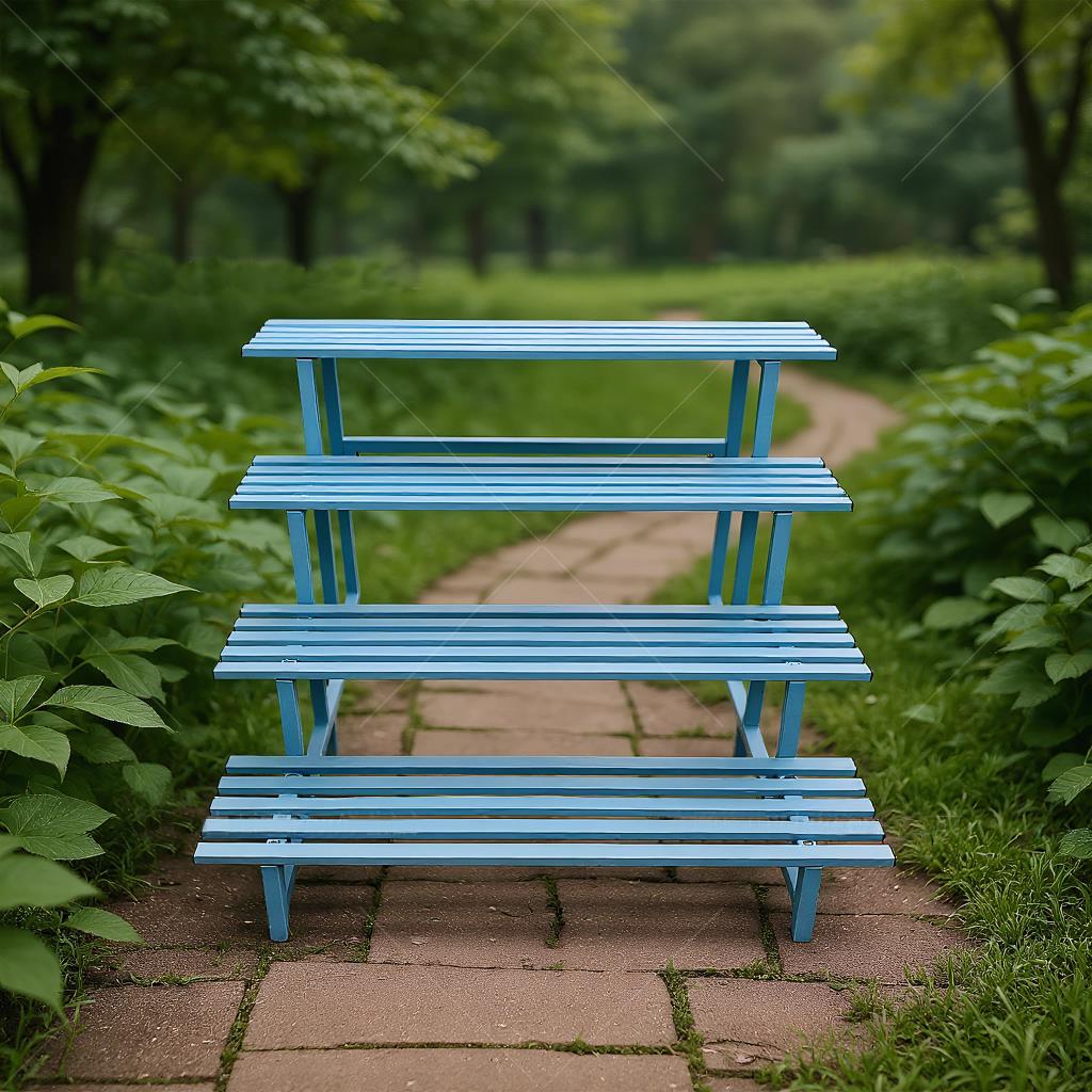 阶梯式加宽花架户外不锈钢防腐蚀防锈盆景多肉法师庭院顶楼置物架