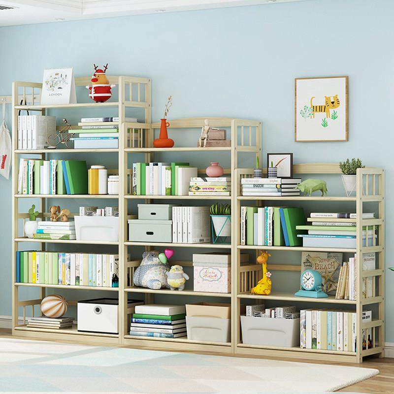 实木儿童书架置物架简易约落地学生收纳小柜子办公室桌面客厅松木,住宅家具,书架,淘宝优惠券,粉丝福利购,淘宝优惠卷