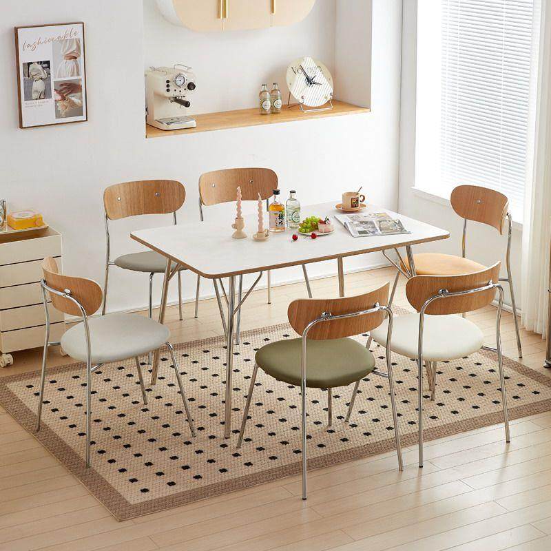斯堪的纳维亚时尚休闲简单方便豪华桌椅B&B奶茶酒店谈判不锈钢靠,住宅家具,不锈钢/PVC餐桌,淘宝优惠券,粉丝福利购,淘宝优惠卷