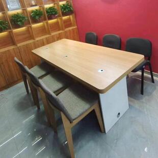 房产中介前台办公桌地产门店家俱加盟标准双三人位可定制有发票